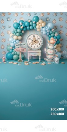 Tło fotograficzne „Herbaciany czas – pastelowa bajkowa aranżacja” | UB_810